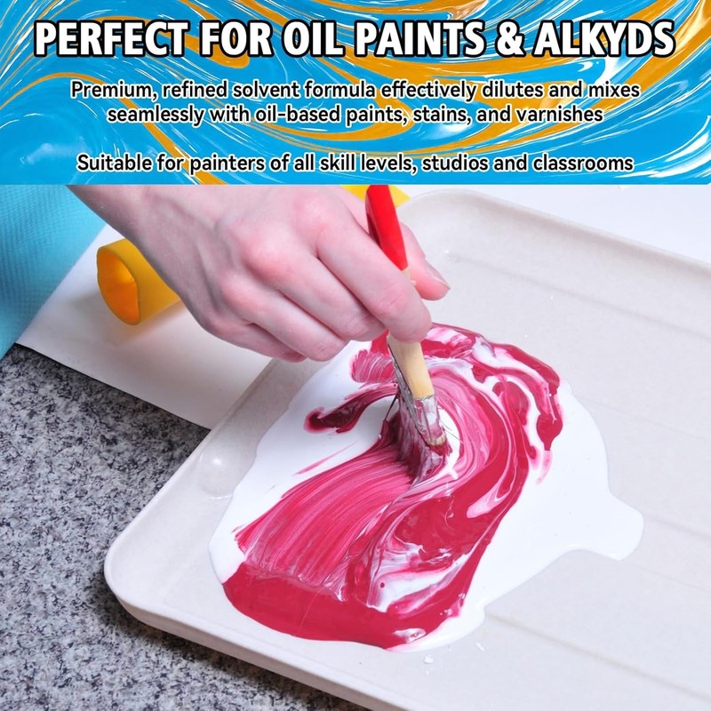 Odorless Mineral Spirits 100ml - Paint Thinner for Effortless Mixing gallery