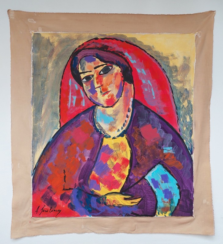 Alexej von Jawlensky Signed Expressionist Oil Painting on Canvas - Russian Art gallery
