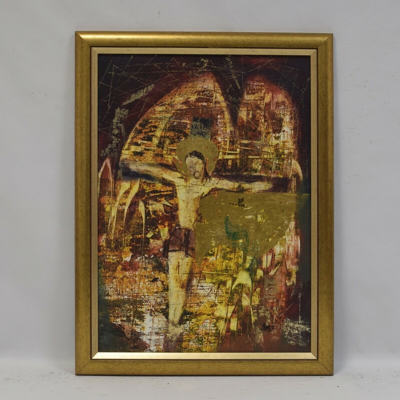 Painting Jesus on the Cross 2012 Boris Mischtechnik 28,3 x 21,2 in