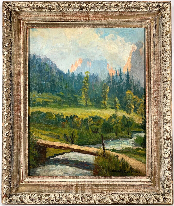 Listed American Artist Henrietta Dunn Mears (1877-1970) Signed Oil Painting