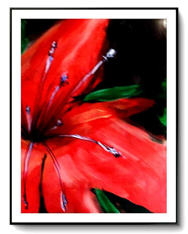 LOVELESS – RUBY ESSENCE gallery paper 11 X 15 for red living room decor COA