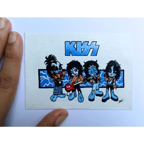 KISS BAND ACEO Original Music Rock Anime Art Card Acrylic Hand Painting NEW OOAK gallery
