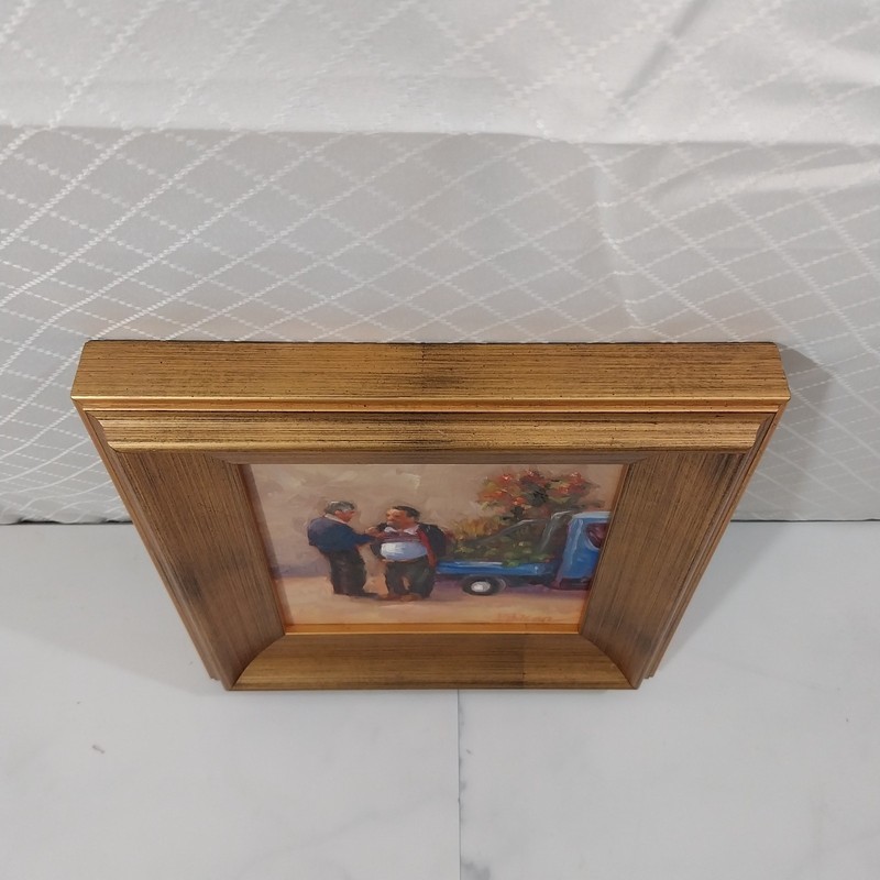 Beth Dean Original 9X9 Signed Oil Painting - Florist Commerce Urban gallery