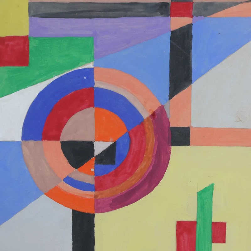 Rolph Scarlett Geometric Abstract Gouache on Paper gallery