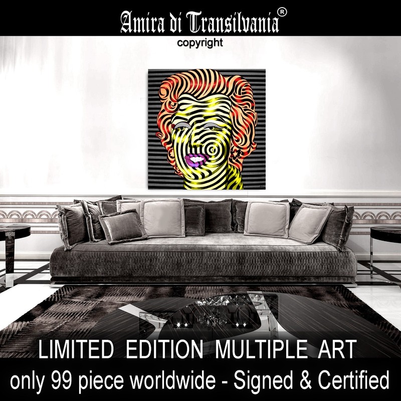 Contemporary Wall Art Painting Marilyn Monroe Famouse Portrait Woman Pop Artist gallery