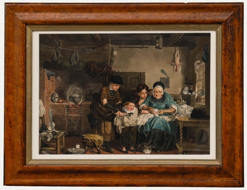 John Goodhand Parker after William Kidd – 1821 Watercolour, The Cut Finger