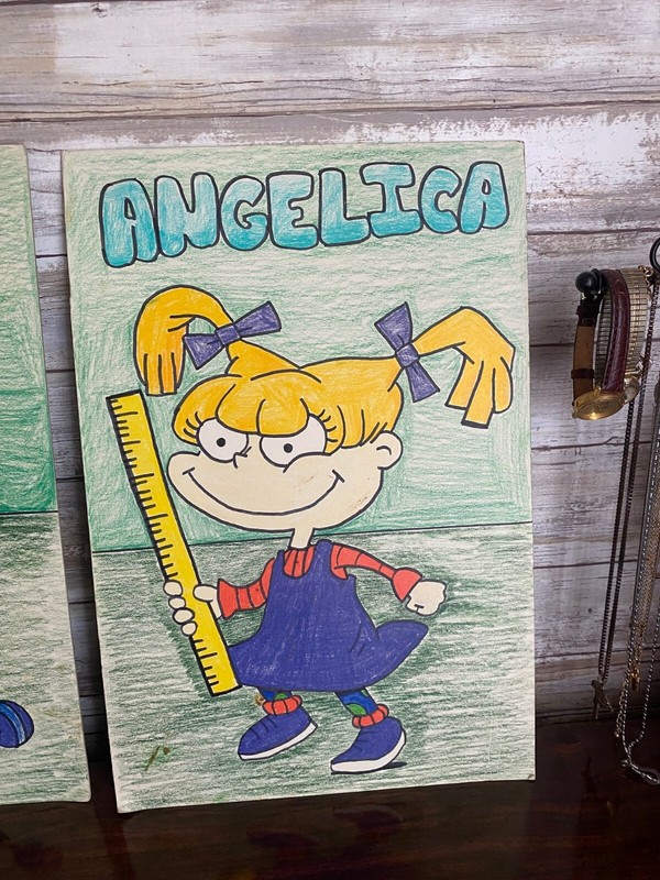 Rug Rats Laminated poster hand marker and pencil portrait one Tommy and Angelica gallery
