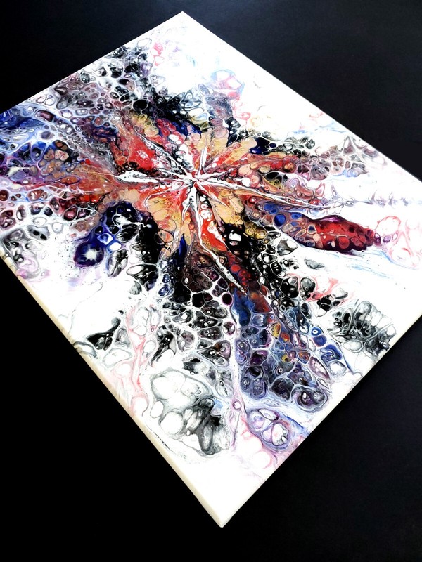 ABSTRAKT ART 16" x 20" CANVAS ORIGINAL HAND-PAINTED ARTWORK gallery