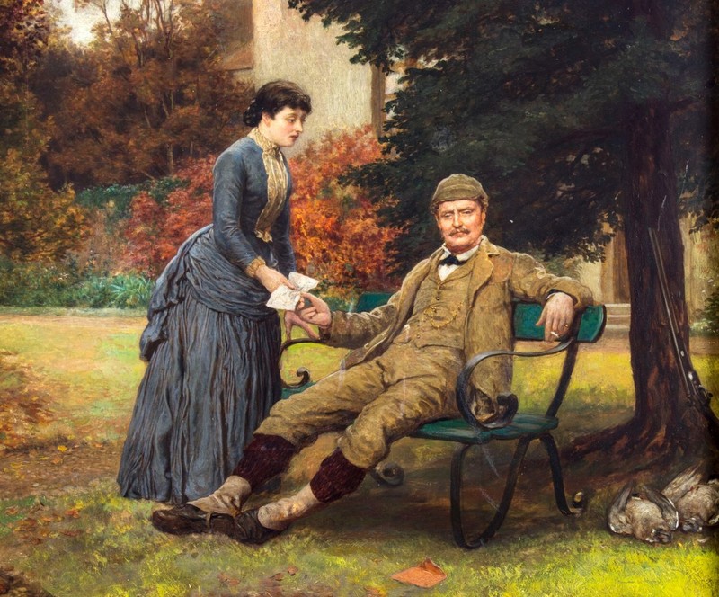 John Evan Hodgson (UK,1831-1895) oil painting antique 122934 gallery