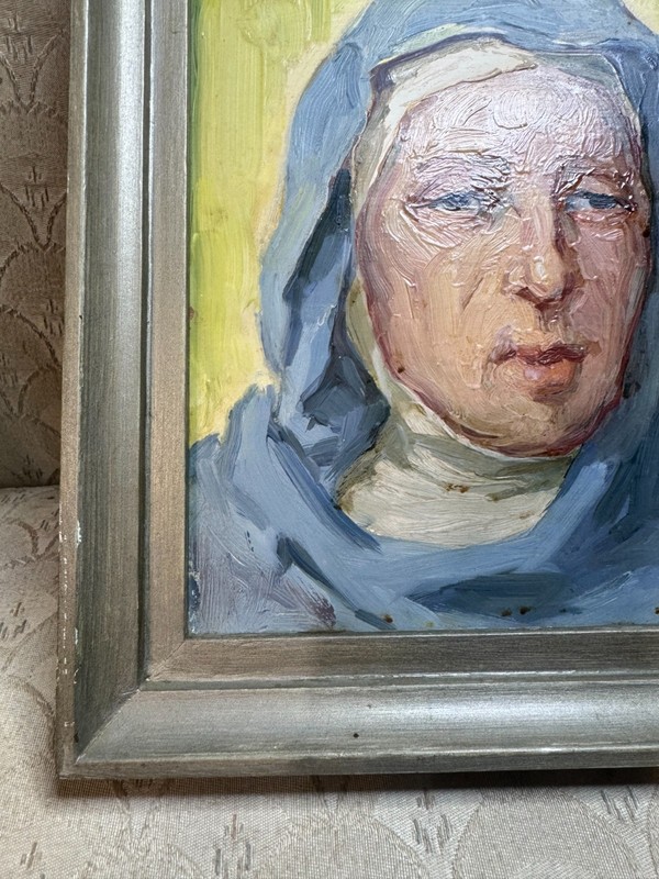 Gerardus Gerard Van der Heyden (1885 - 1981) "Portrait Of A Nun" Oil Painting gallery