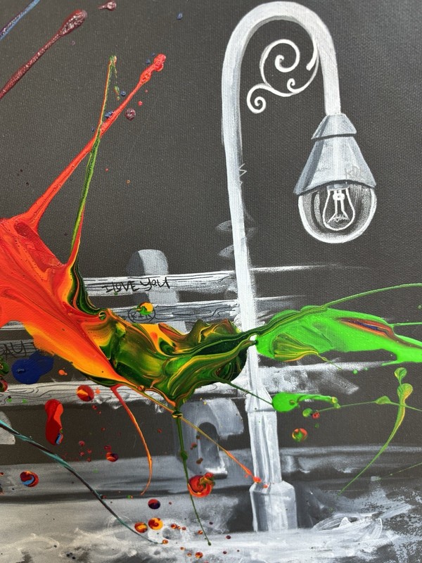 Kre8 Day Dream UNIQUE Acrylic Painting on Giclee On Canvas Mixed Media Original gallery