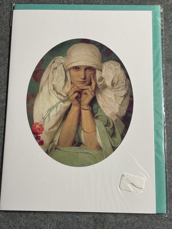 Alphonse Mucha Portrait Of The Artist’s Daughter, Javoslava 5×7 Art Print U
