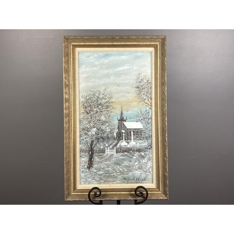 His Majesty’s Royal Chapel of the Mohawks Church Brantford Ontario Painting