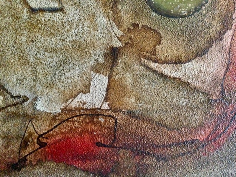 Interesting abstract mixed media painting by Long Island artist Marga Ludwig. gallery