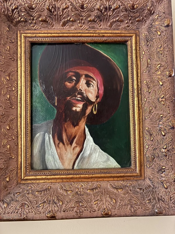 painting original18 century 10 x 8