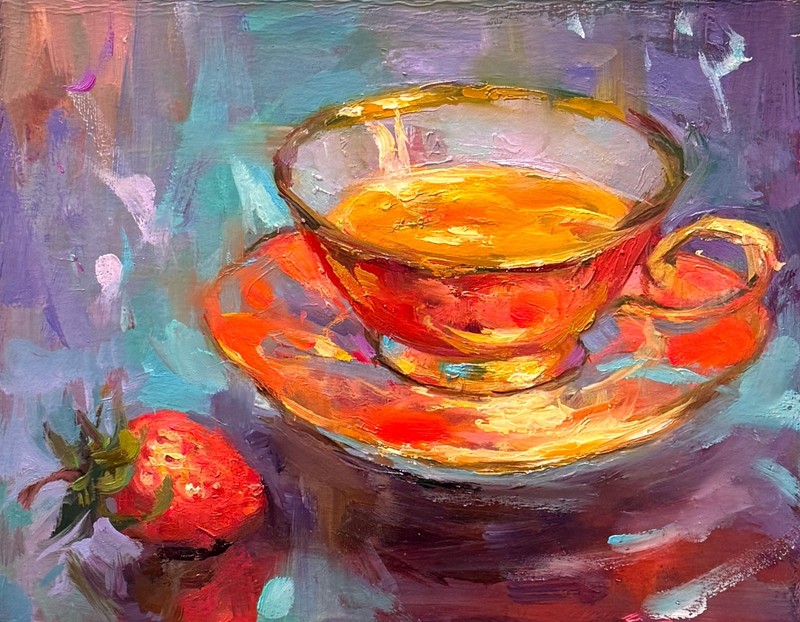 Still Life oil painting original still life simple kitchen impressionist art