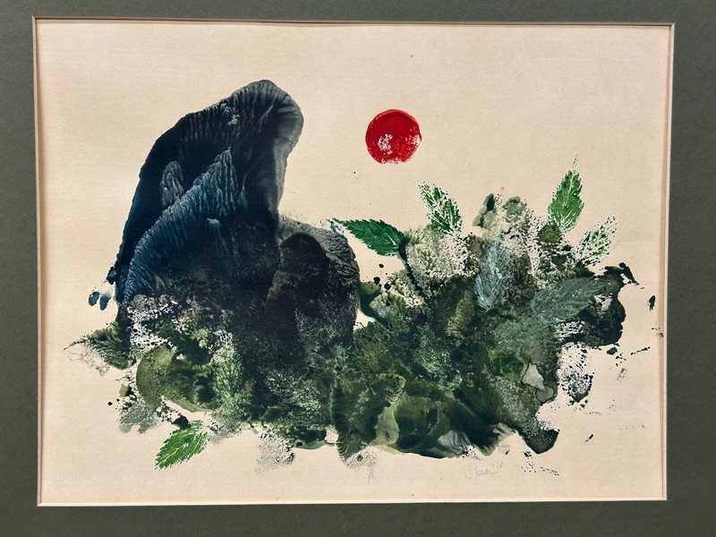 Painting Minimalist Simplistic Traditional East Asian Inspired Nature