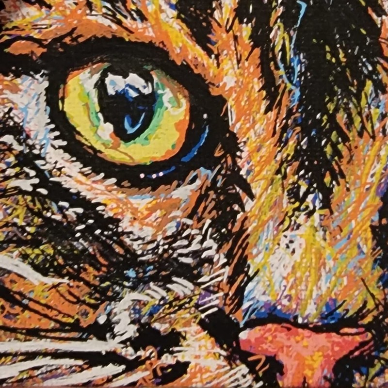 Amazing Custom Pet Portrait - 12"x16"x.5" - Archival Canvas gallery