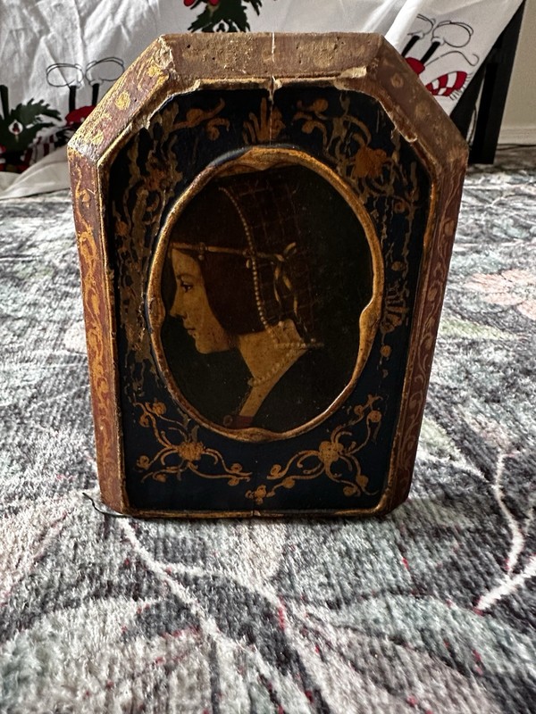 Antique Beatrice D’este Rare One Bookend Made Of Copper/ Wood Estate Find