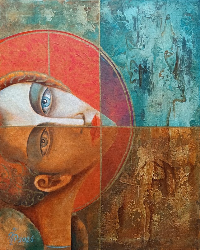ORIGINAL Oil Painting canvas modern CONTEMPORARY ART surrealism Pronkin 2026 BOY gallery