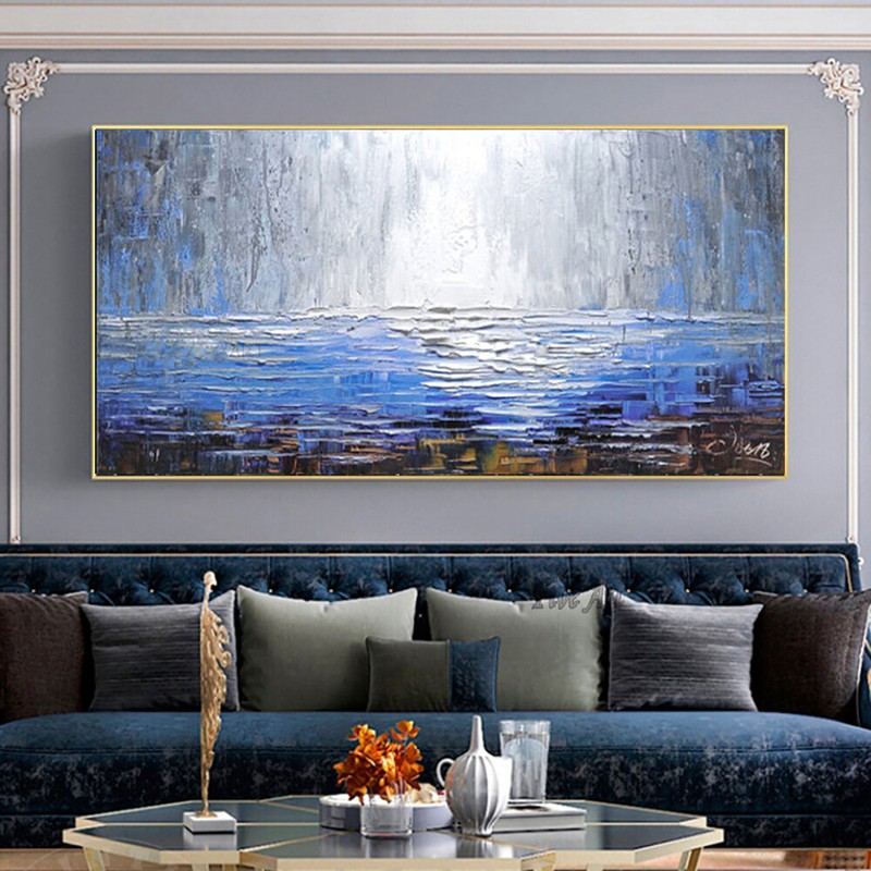 Large Wall Art Handmade Oil Painting 3D Abstract Paintings Wall Decor Canvas Art gallery