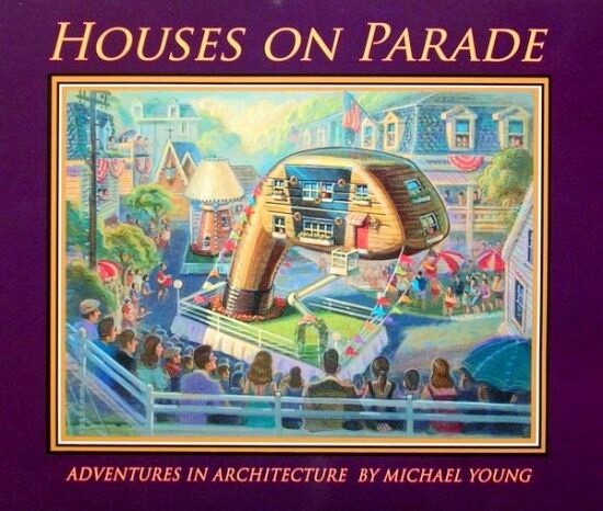 Houses On Parade Paperback Book Michael Young Art Deco Golf Club Tea Pot Igloo