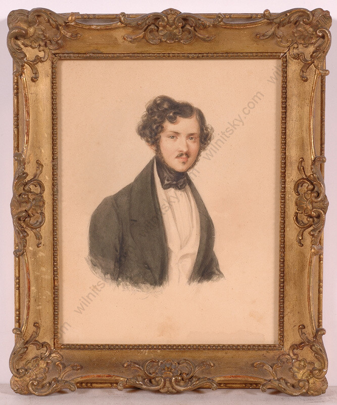 Moritz Michael Daffinger (1790-1849) «Portrait of young gentleman» watercolor(m)