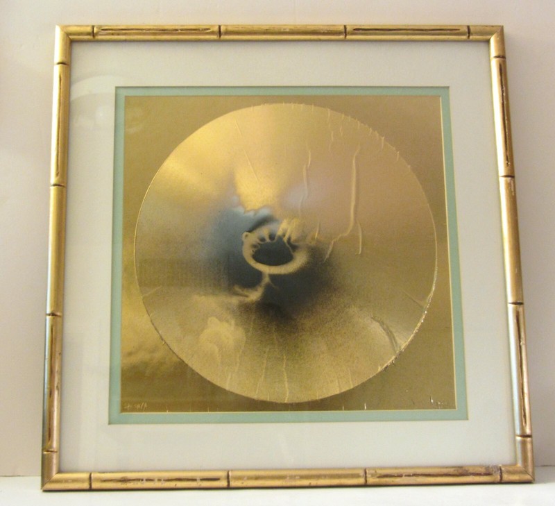 1972 Fine Art – ETTORE SOBRERO – Space/3 – Framed and Signed Original Monotype