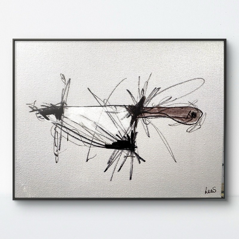 Original Abstract Expressionism 8×10 Knife Handmade Kitchen Art Signed Decor 147