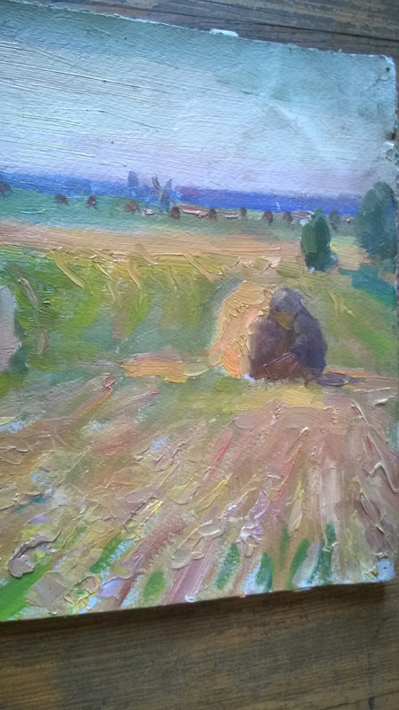 Painting. I. Gorovyi. Ukrainian landscape with a mill. gallery