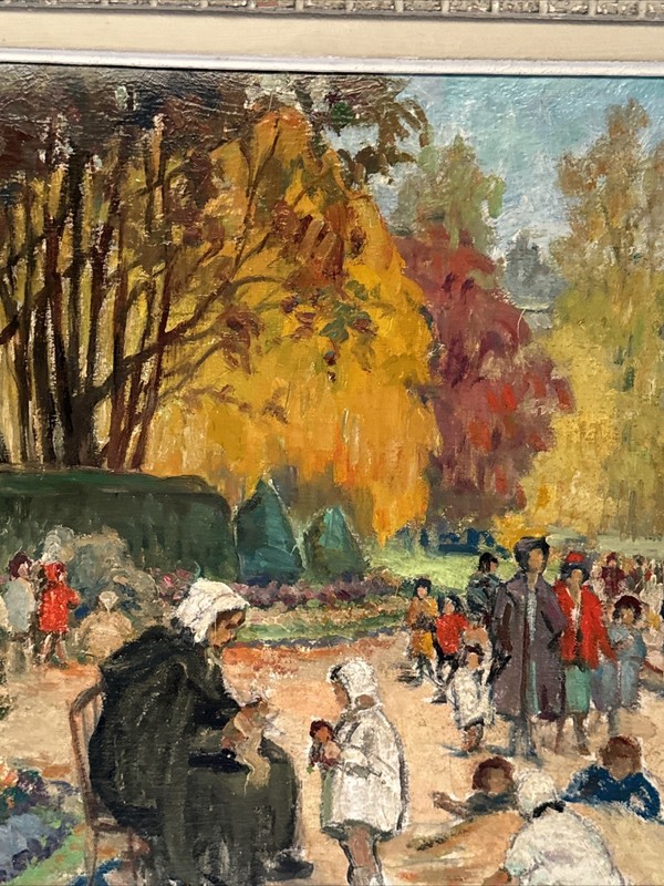 YVONNE THIVET PAINTING PARIS FRANCE FRENCH IMPRESSIONIST COMMUNITY MID CENTURY gallery