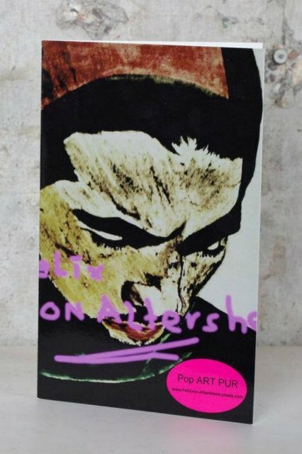 Unique Piece! Homage Marlene Dietrich 02 95x95 cm Silver Aluminium Plate Pop Art gallery