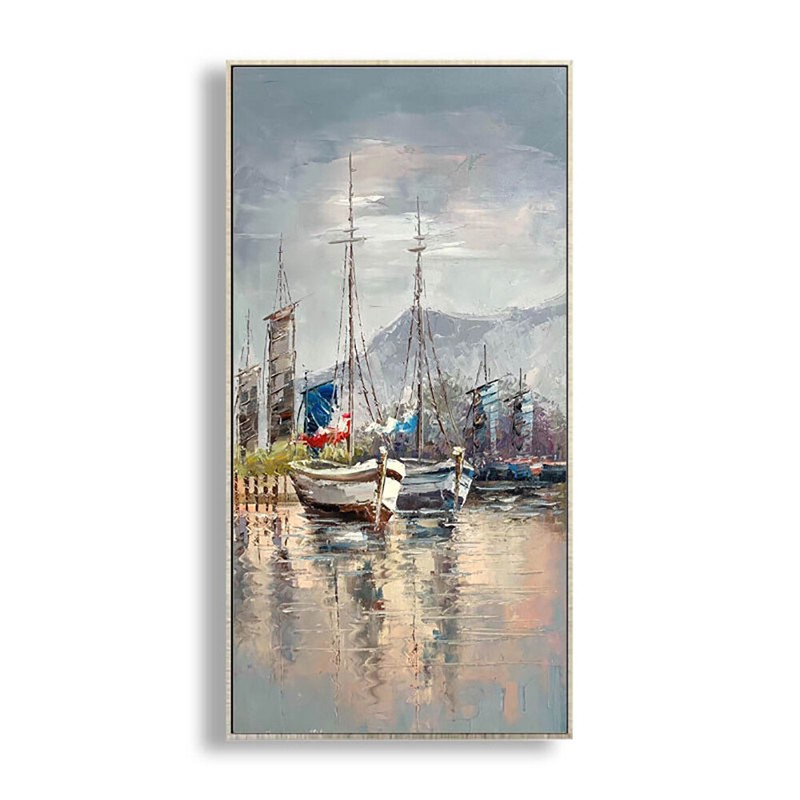 Hand-Painted Oil Painting Mediterranean Landscape Oil Painting On Canvas Large gallery
