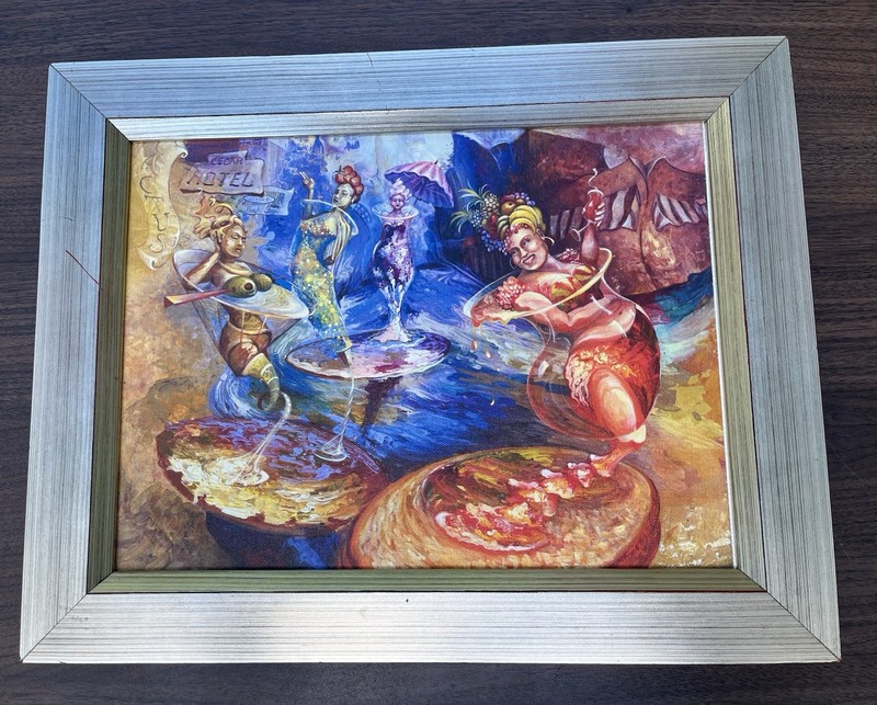 FRAMED GICLEE ON CANVAS LAURA LEE JUNGE “It’s Ladies Night”