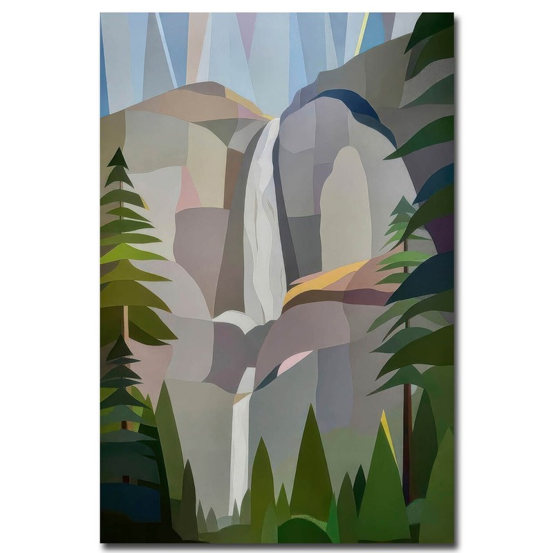 Morning Yosemite Falls by Browne Gallery-Wrap Canvas Giclee Art (24 in x 16 in)