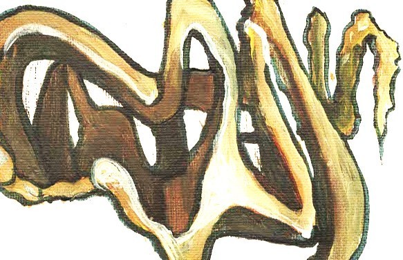 Contemporary paintings on canvas original. Dead End
