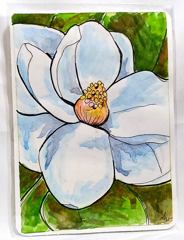 Original Watercolor • Floral Mini Painting • 5×7 • Signed • OOAK Art