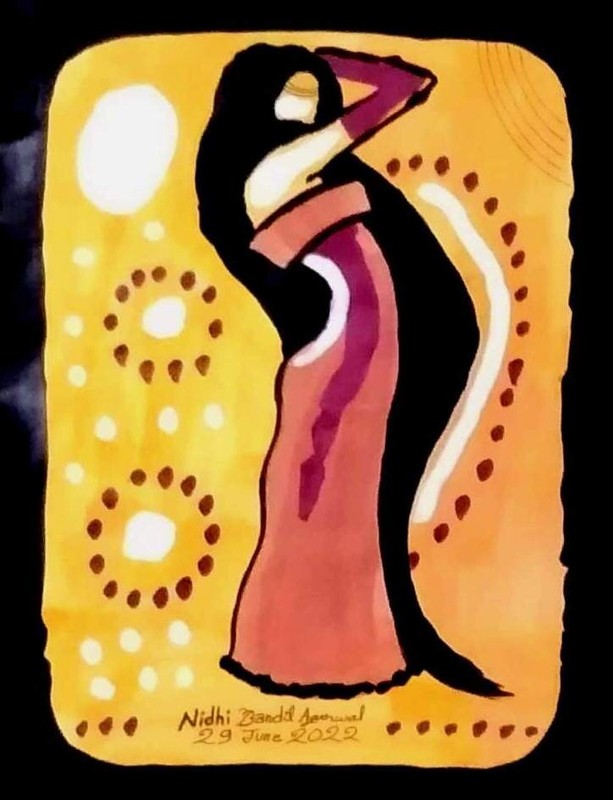 Original Painting Made & Signed By World Fame Artist Nidhi Bandil Agarwal Jaipur