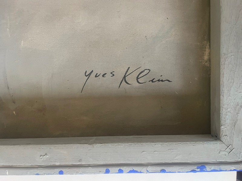 Yves Klein French Original Artwork Blu Canvas Art Blue Minimalist Monochrome gallery