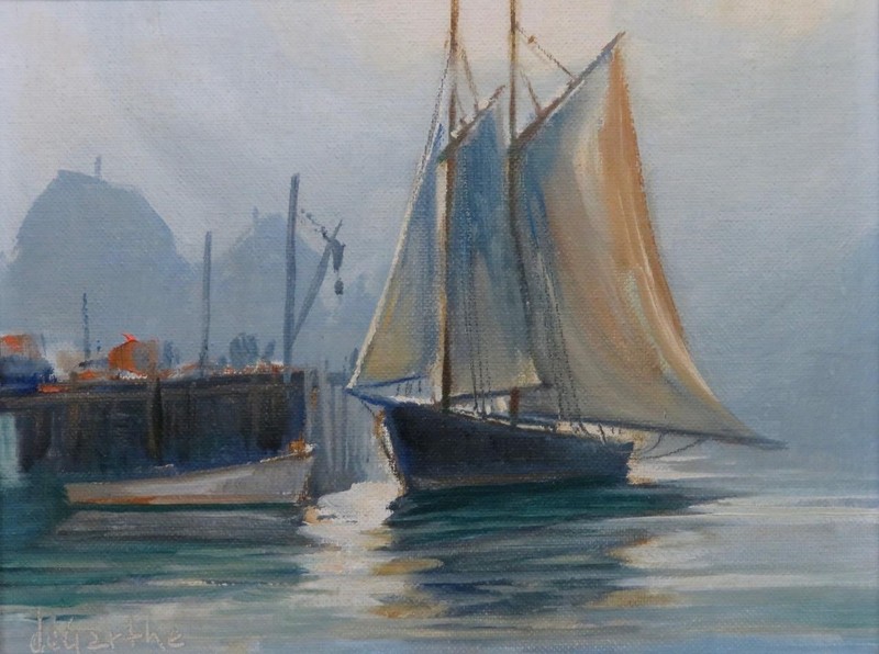 William Edward DeGarthe (1907-83) Canadian oil painting PEGGYS COVE NOVA SCOTIA gallery