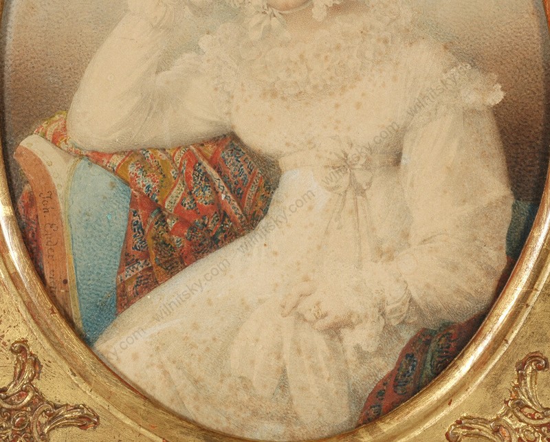 Johann Nepomuk Ender (1793-1854) "Portrait of Lady Hatherton", watercolor (m) gallery
