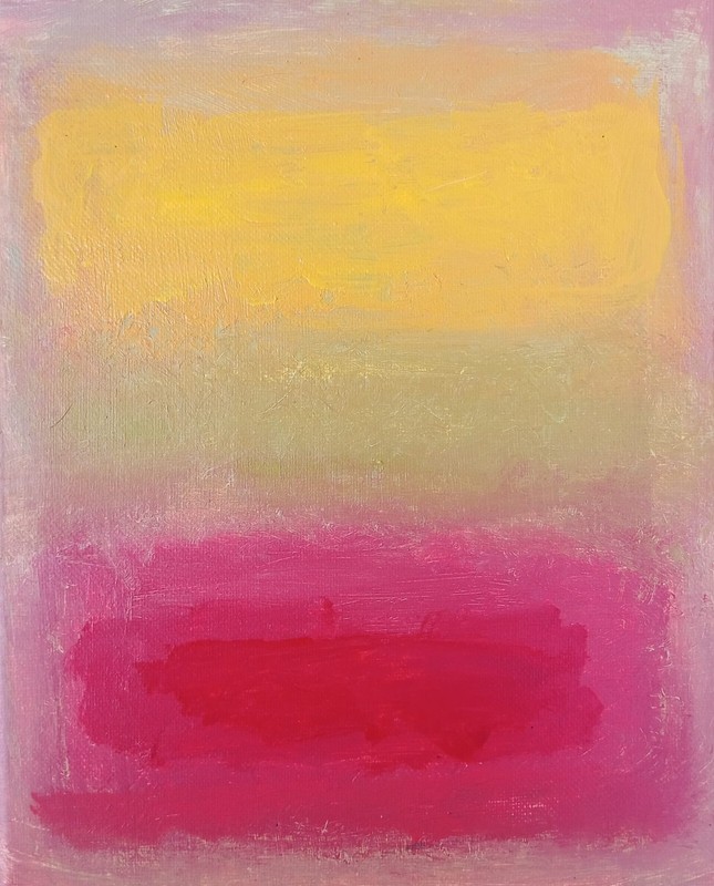Made In The Style of Mark Rothko10x8 inches mixed medium on stretched canvas.