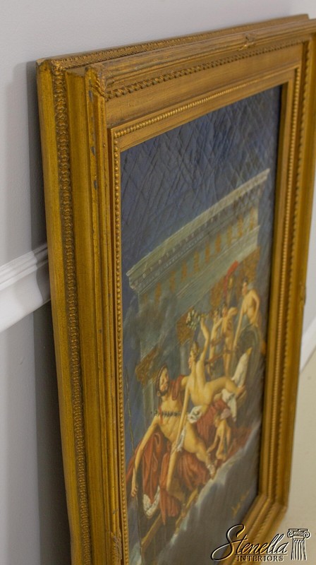 F55687: Italian Neoclassical Oil Painting On Canvas gallery