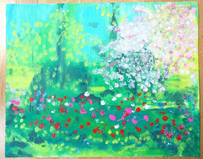 Original painting: Cherry Trees in Spring
