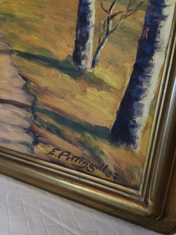 ERNEST EUGENE PETTENGILL 1937 Oil Canvas Painting Early 20th Cen. Impressionist gallery