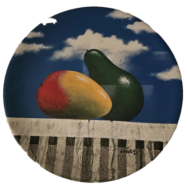 Cesar Beltran 14 1/2 Ceramin Plate Cuban Beautiful Art.