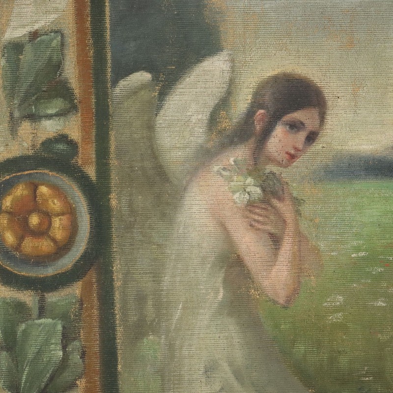 Antique Standard Religious Subject Painting on Canvas XIX-XX Century gallery