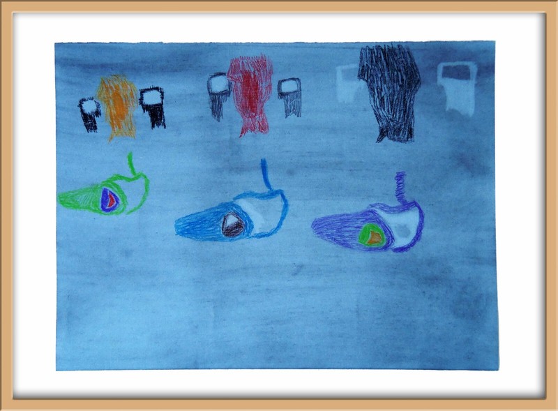 «The Box – Look Again» / Framed Drawing / Drawing