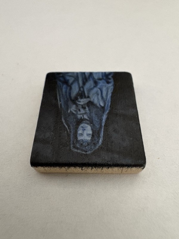 Disney Haunted Mansion Little Leota Miniature Oil Painting Original Scrabble gallery