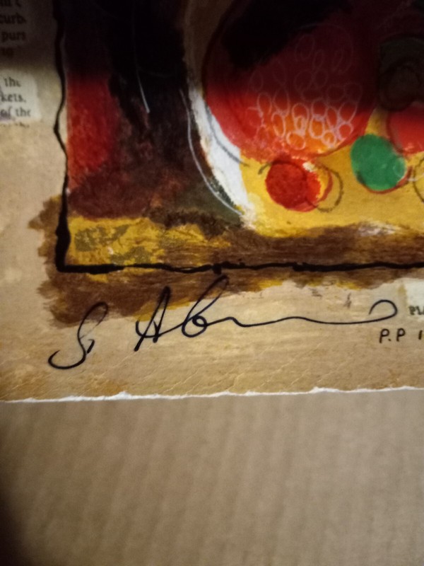 Galtchansky And Wissitzky Hand Signed Still Life Vase Flower Fruit Serigraph LOA gallery
